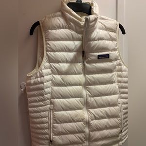 White Patagonia Puffer vest sz L